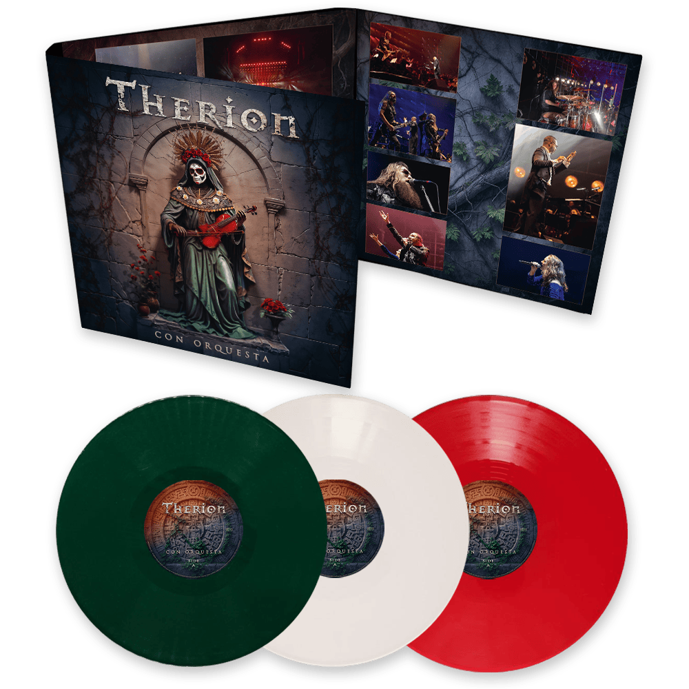 Therion "Con Orquesta (Live In Mexico) [Solid Green, Solid White, Solid Red "Mexico Flag" Vinyl]" 3x12"