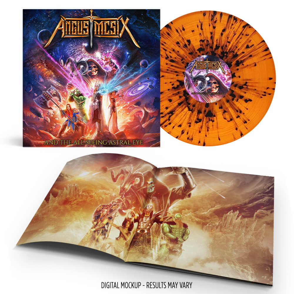 Angus McSix "Angus McSix and the All-Seeing Astral Eye (Orange Black Splatter Vinyl)" 12"