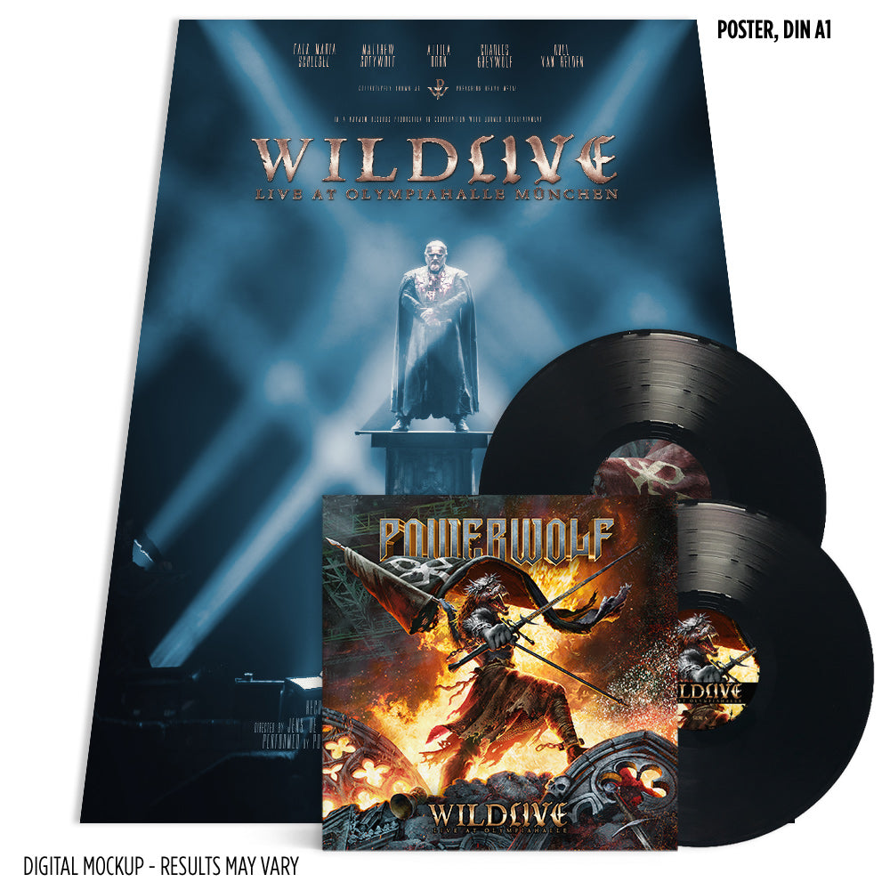 Powerwolf "Wildlive (Live at Olympiahalle) - 2xLP Black LP"
