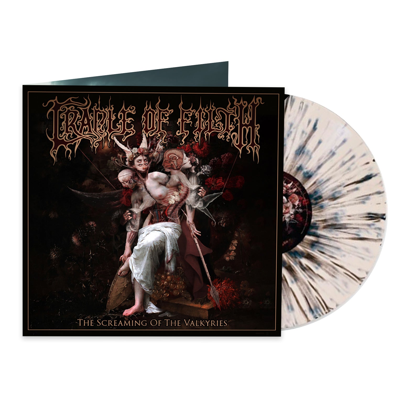 Cradle Of Filth "The Screaming of the Valkyries (White Splatter Vinyl)" 12"