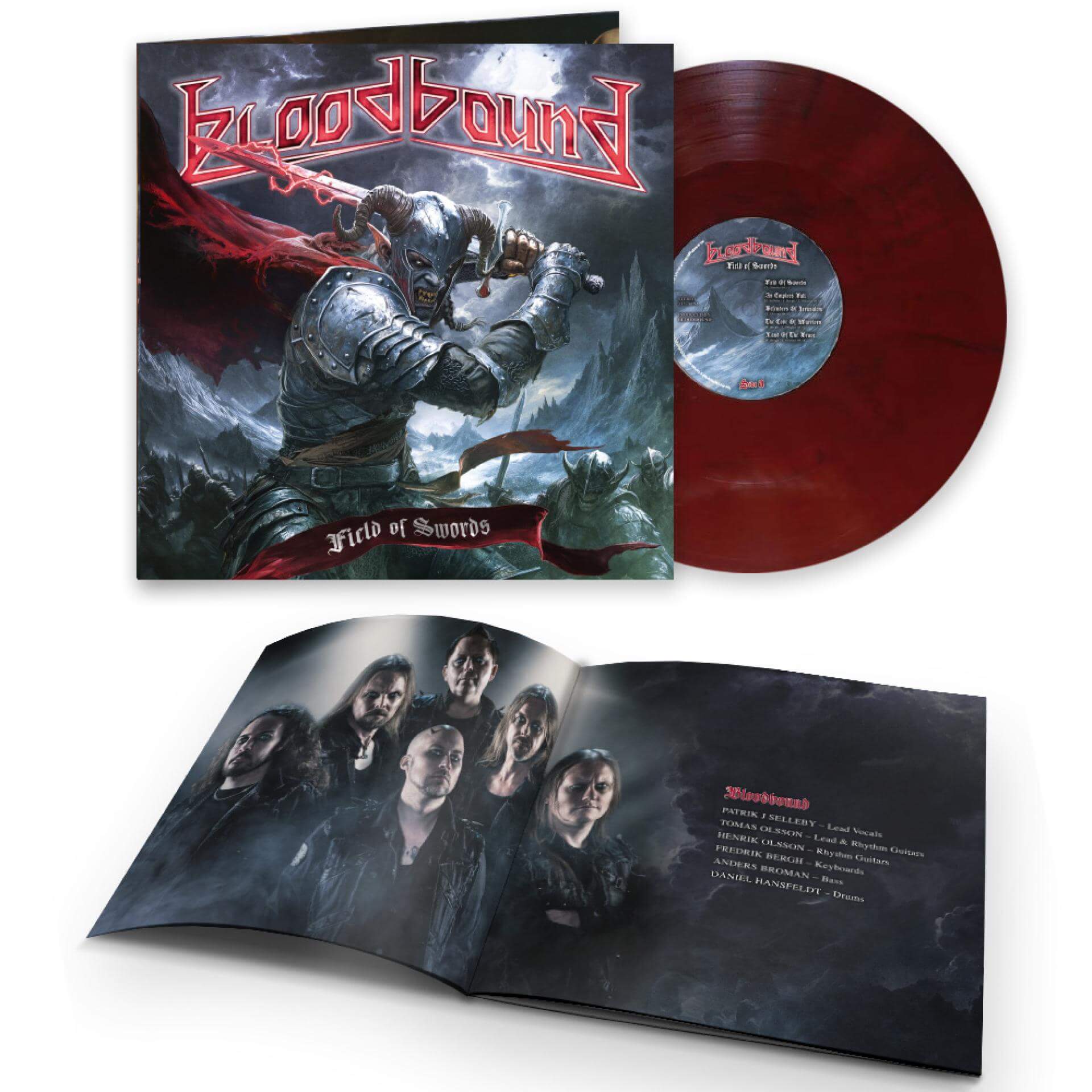 Bloodbound "Field Of Swords (Marbled Oxblood Red Vinyl)" 12"