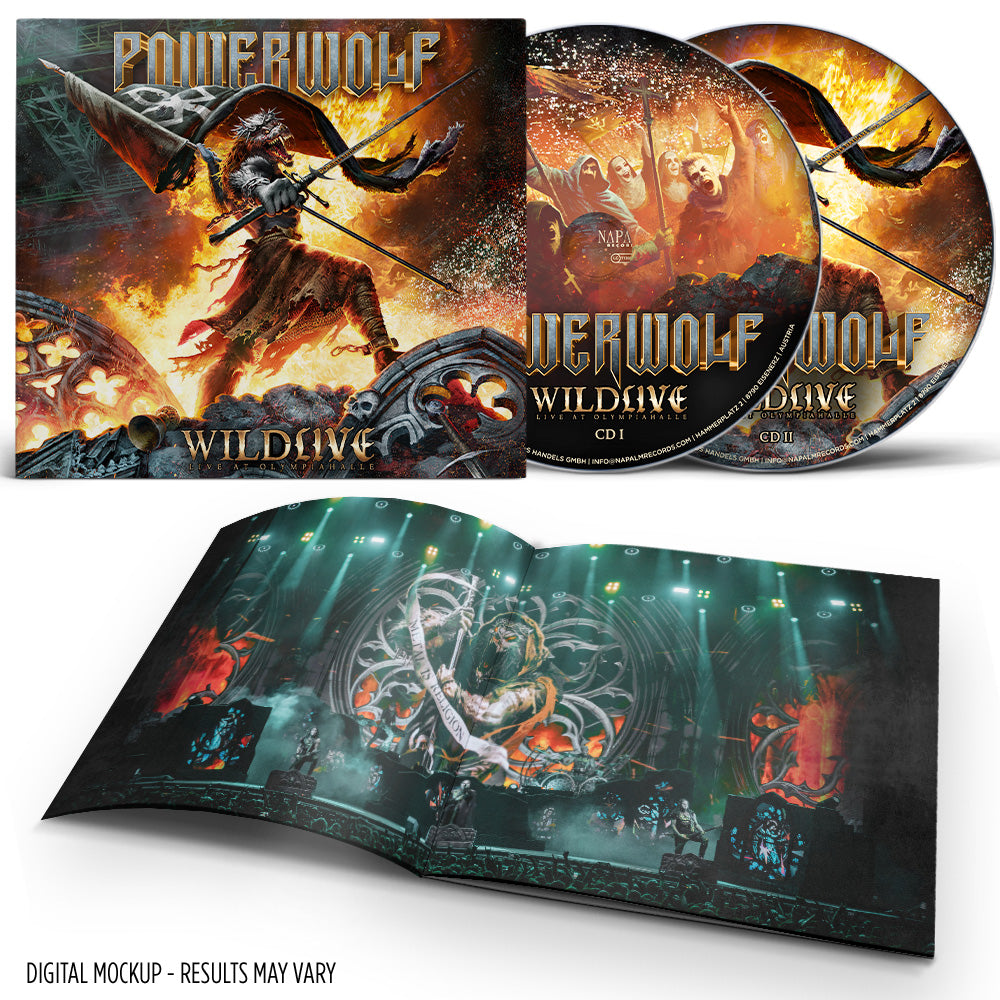 Powerwolf "Wildlive (Live at Olympiahalle) - 2xCD Digipak"